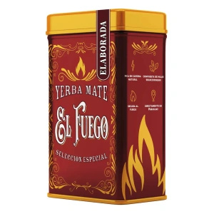 Yerbera – Boîte en métal + El Fuego Elaborada 0,5 kg
