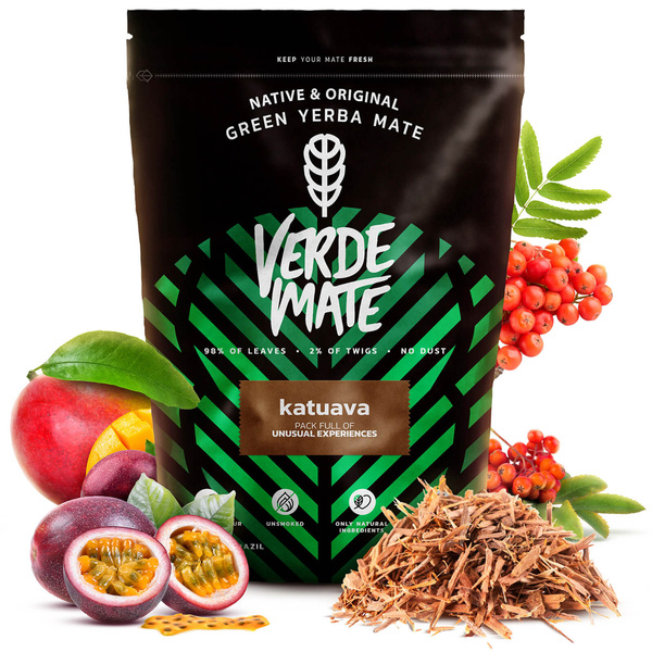 Yerba Verde Mate Katuava Temperamento 1kg set pour deux
