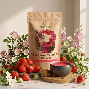 Mary Rose – Red Matcha Alternative – Fraise (poudre) 50 g