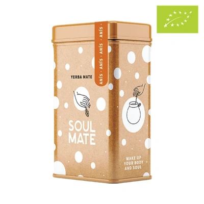 Yerbera – Boîte en métal + Soul Mate Orgánica Anís 0,5 kg