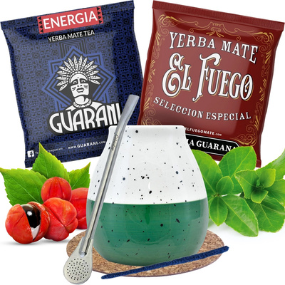 Yerba Mate set 100g Calebasse + Bombilla