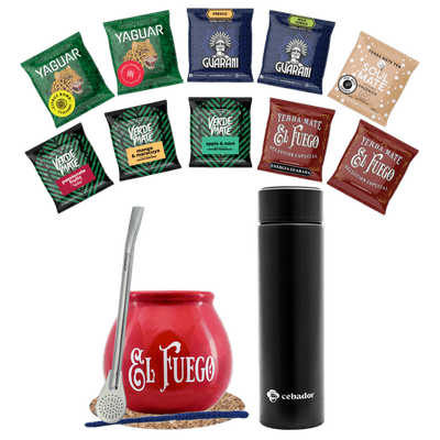 Yerba Maté + Yerbomos + Calebasse et accessoires