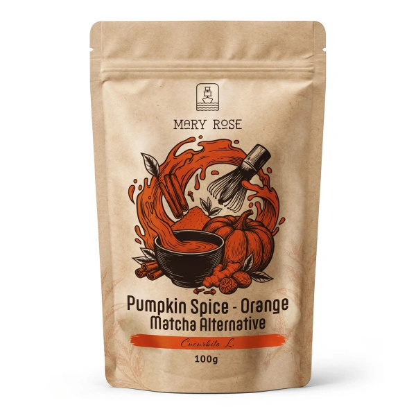Mary Rose – Orange Matcha Alternative – Pumpkin Spice (poudre) 100 g