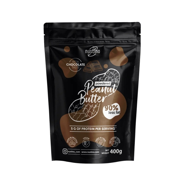 Lot de beurre de cacahuète en poudre Nustino : Classic + Chocolate 2x400g