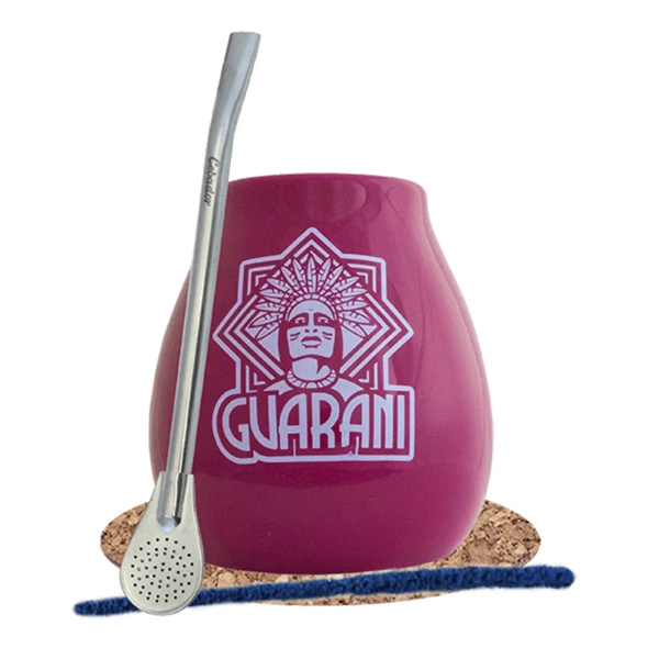 Yerba Mate Set d'accessoires : Calebasse + Bombille