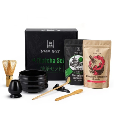 Coffret cadeau : matcha japonais cérémonial + alternative colorée au matcha