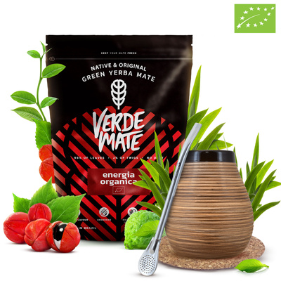 Set de Maté Verde Mate 400g 0,4kg Calebasse + Bombilla