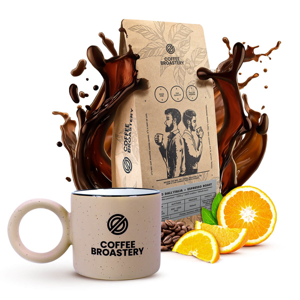 Coffret Coffee Broastery : café Amico dall'Italia Espresso Roast + mug