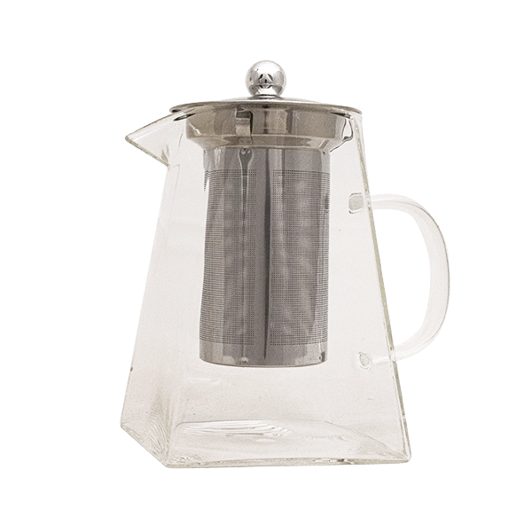 Théière en verre avec infuseur en acier inoxydable 950 ml