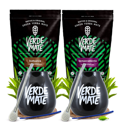 Yerba Verde Mate Katuava Temperamento 1kg set pour deux