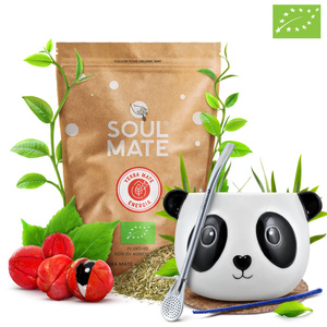 Yerba Maté ensemble Soul Mate Energia 500g Calebasse + Bombilla