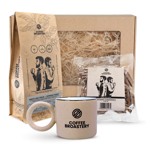 Coffret cadeau Bro Coffee Roastery : café Amico dall'Italia + caramels au lait aromatisés au café + mug