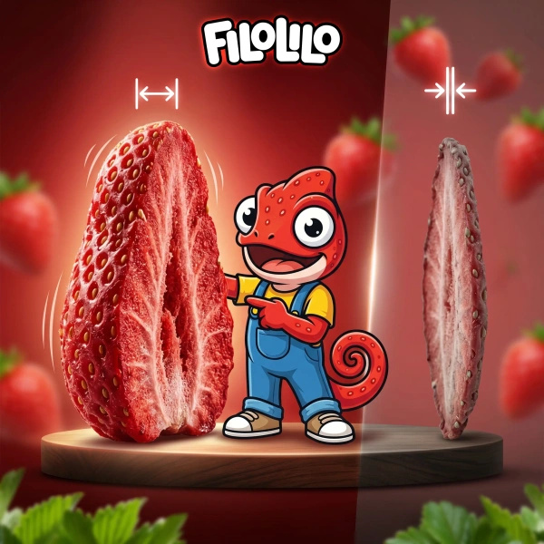 FiloLilo – Fraises lyophilisées en tranches 20 g