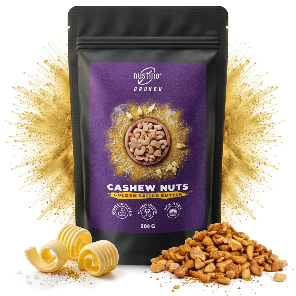 Nustino Crunch – Noix de cajou grillées – Golden Salted Butter 200 g