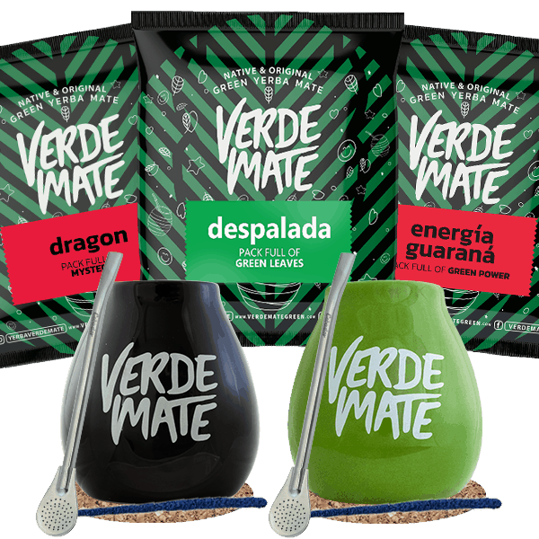 Set de Maté : 2x Calebasse + 2x Bombilla 3x50g