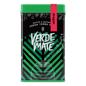 Yerbera – Boîte en métal + Verde Mate Green Dragon 0,5 kg