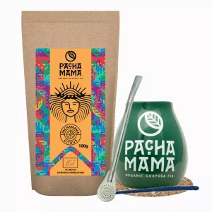 Set de Guayusa Pachamama Citrus 100g + Calebasse + Bombilla