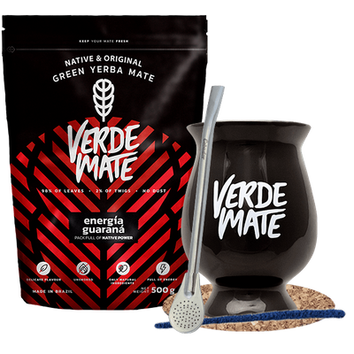 Set de démarrage Bombilla Matero + Yerba Mate Verde