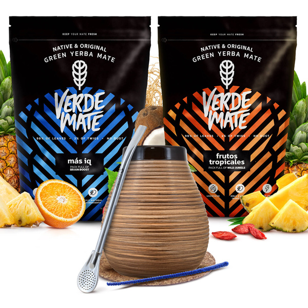 Verde Mate yerba maté set céramique calebasse bombilla