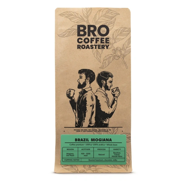 Bro Coffee Roastery – Café en grains Brazil Mogiana Premium 1 kg
