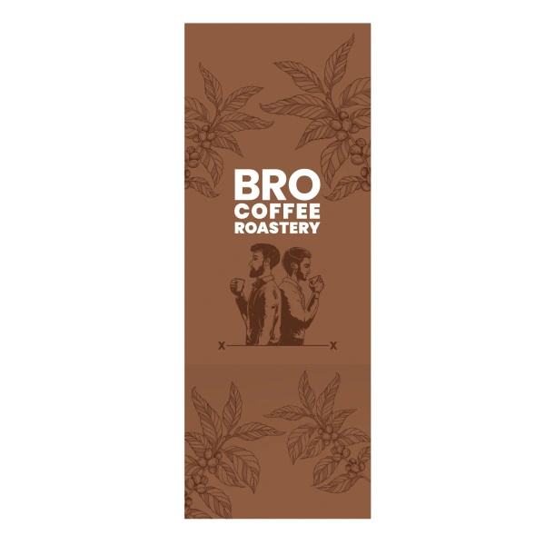 Bandeau pour coffret cadeau avec logo Bro Coffee Roastery – grand
