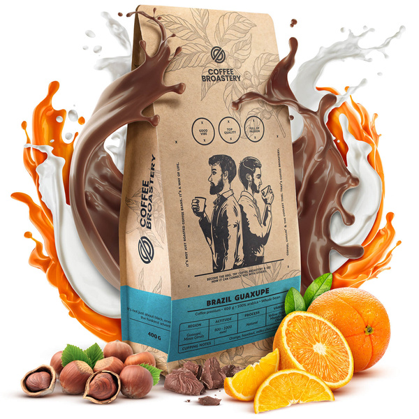 Bro Coffee Roastery – Café en grains Brazil Guaxupe Premium 400 g