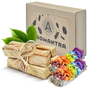 Coffret cadeau : Palo Santo 50 g + sauge blanche "Sept Chakras"