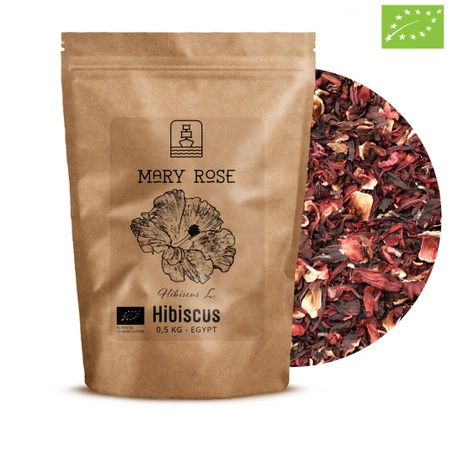 Mary Rose – Fleurs d'hibiscus (en vrac) – produit écologique – 0,5 kg
