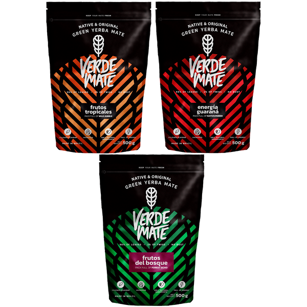 Set : Verde Mate Green 3x500g divers mélanges