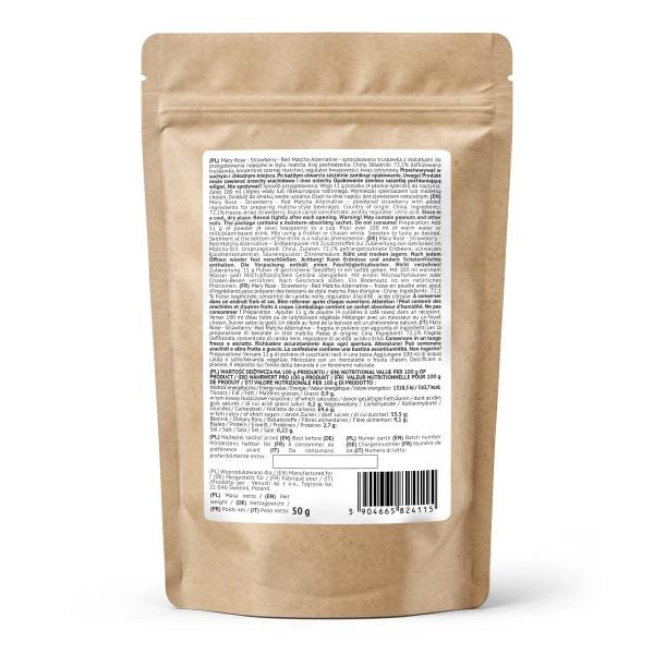 Mary Rose – Red Matcha Alternative – Fraise (poudre) 50 g
