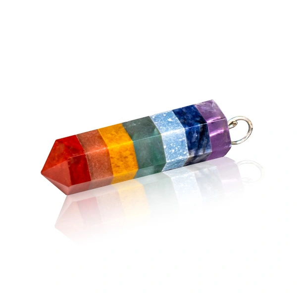 Coffret cadeau ésotérique des 7 chakras : encens naturel + pendentif + bracelet