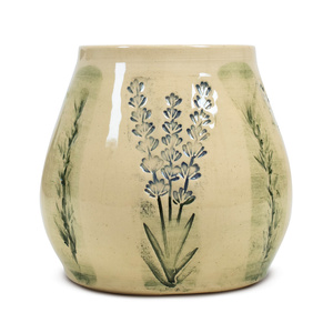 Calebasse en céramique Flora Green 300 ml – Série Crater