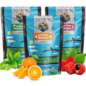 Set de Yerba Mate Rio Parana divers types 3x500g