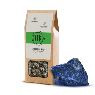 Set pour Vierge : thé du zodiaque + pierre magique