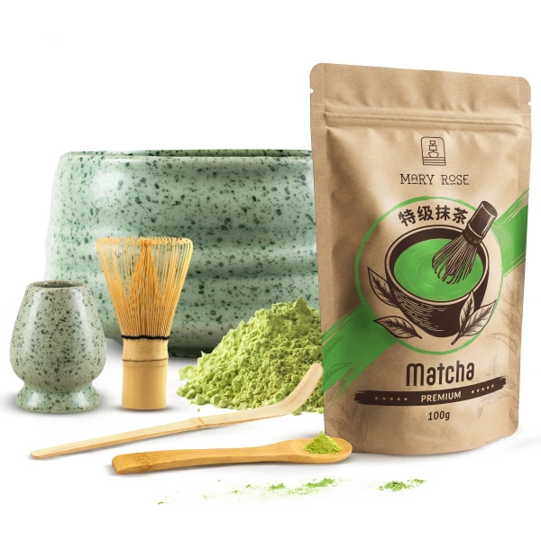 Set d'infusion de thé Matcha: matcha 100g + accessoires
