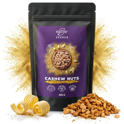 Nustino Crunch – Noix de cajou grillées – Golden Salted Butter 200 g