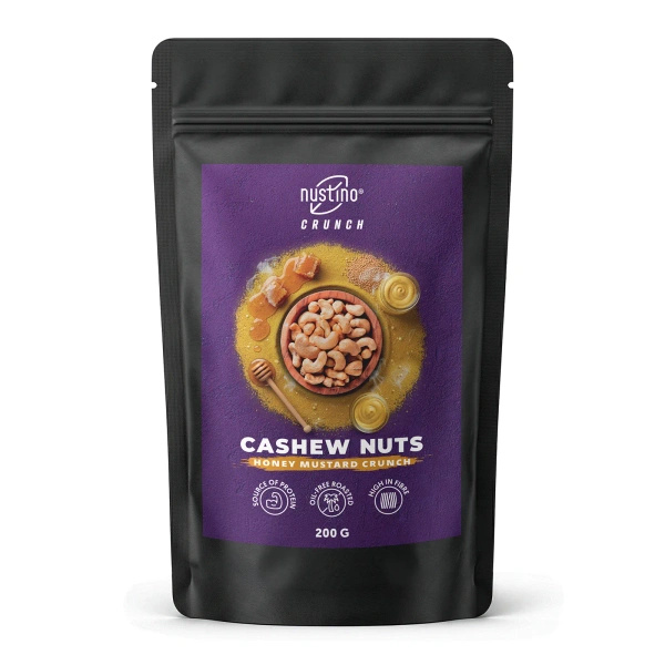 Nustino Crunch – Noix de cajou grillées – Honey Mustard Crunch 200 g