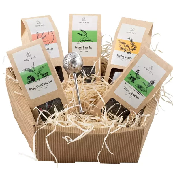Coffret cadeau Mary Rose : thé en vrac + infuseur à thé