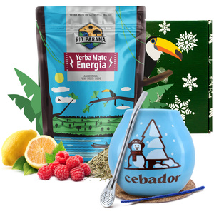 Coffret cadeau d'hiver Yerba Maté Rio Parana Energia 0,5kg