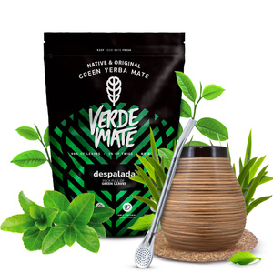 Set de Maté Verde Mate 400g 0,4kg Calebasse + Bombilla