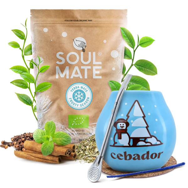 Yerba maté set d'hiver de démarrage Soul Mate Frosty 500g