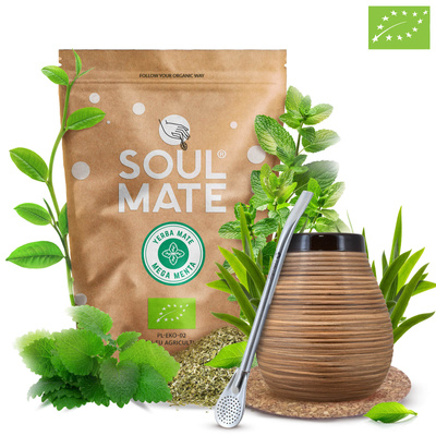 Set de Maté Soul Mate 500g 0,5kg Calebasse + Bombilla