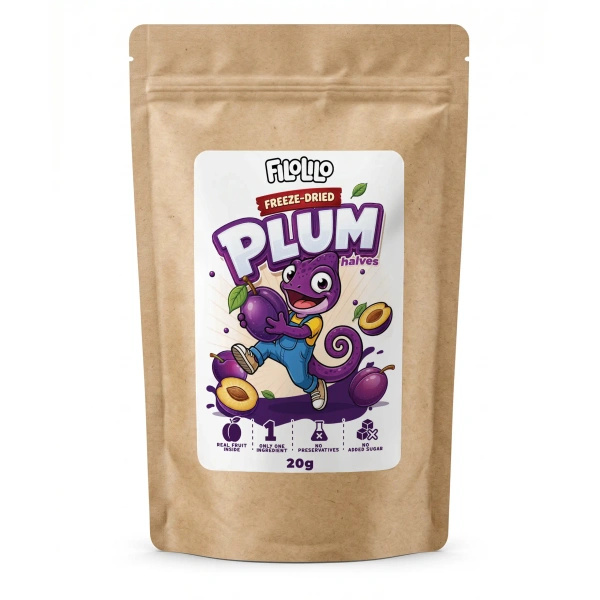 FiloLilo – Prunes lyophilisées en moitiés 20 g