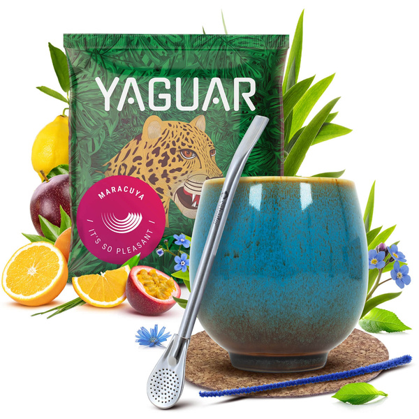 Yerba Maté ensemble 50g Calebasse + Bombilla