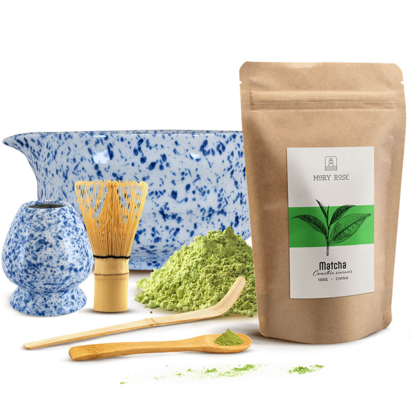 Set d'infusion de thé Matcha: matcha 100g + accessoires