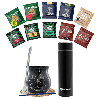Yerba Maté + Yerbomos + Calebasse et accessoires