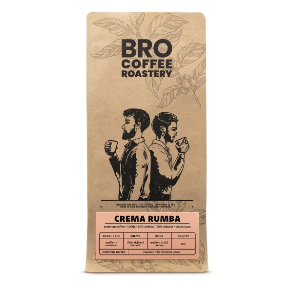 Bro Coffee Roastery – Café en grains Crema Rumba 1 kg