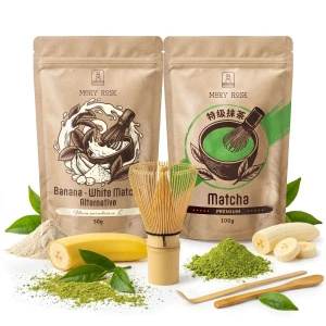 Kit pour Matcha Latte coloré : Matcha + White Matcha + accessoires