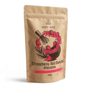 Mary Rose – Red Matcha Alternative – Fraise (poudre) 100 g