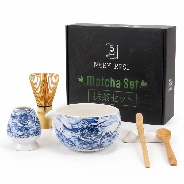Coffret cadeau : accessoires pour préparer le thé matcha